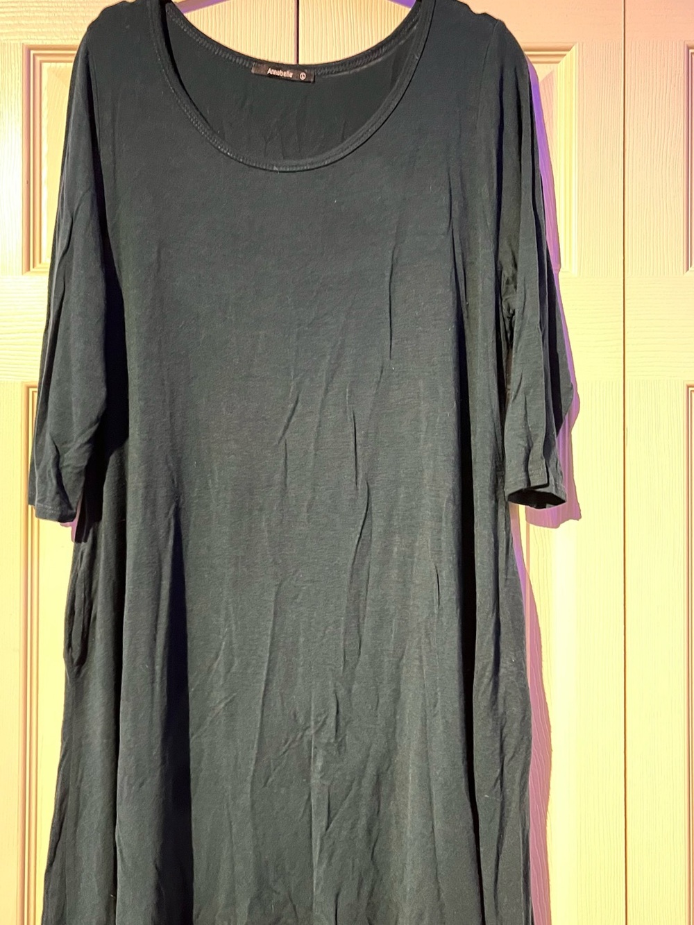 Annabelle Dark Green Scoop Neck Dress